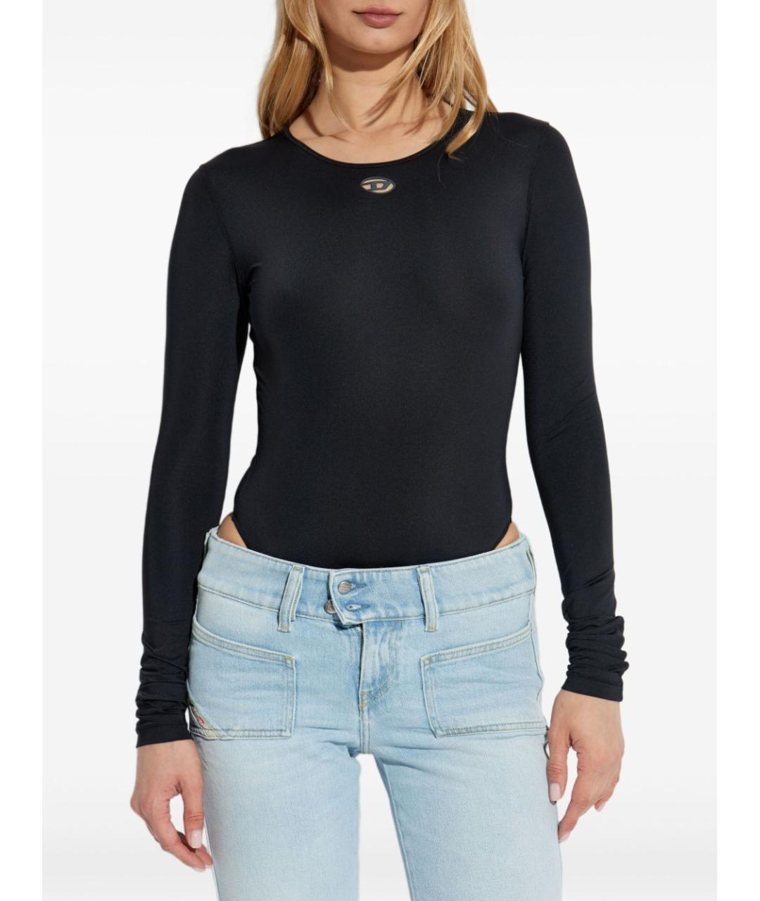 DIESEL Черное полиамидовое боди, фото 2