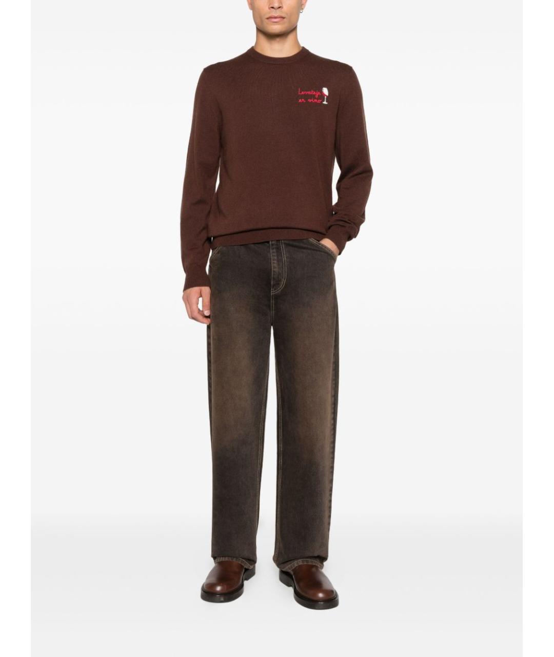 MC2 SAINT BARTH Коричневый шерстяной джемпер / свитер, фото 2