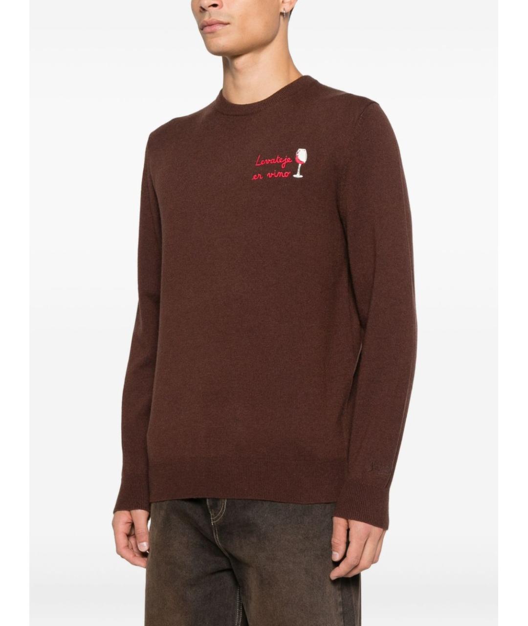 MC2 SAINT BARTH Коричневый шерстяной джемпер / свитер, фото 3