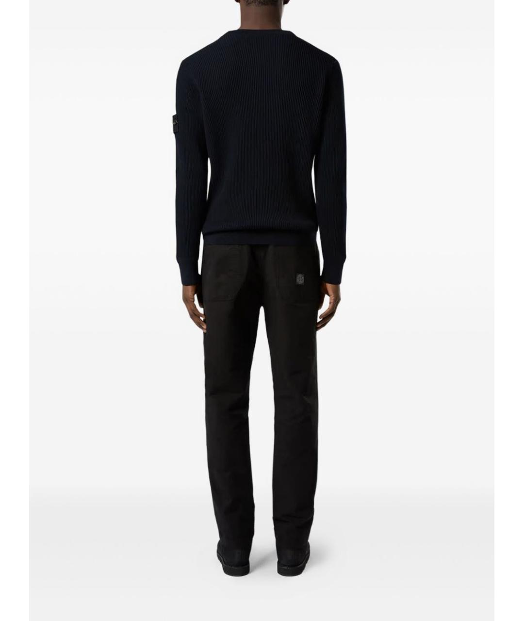 STONE ISLAND Синий шерстяной джемпер / свитер, фото 3