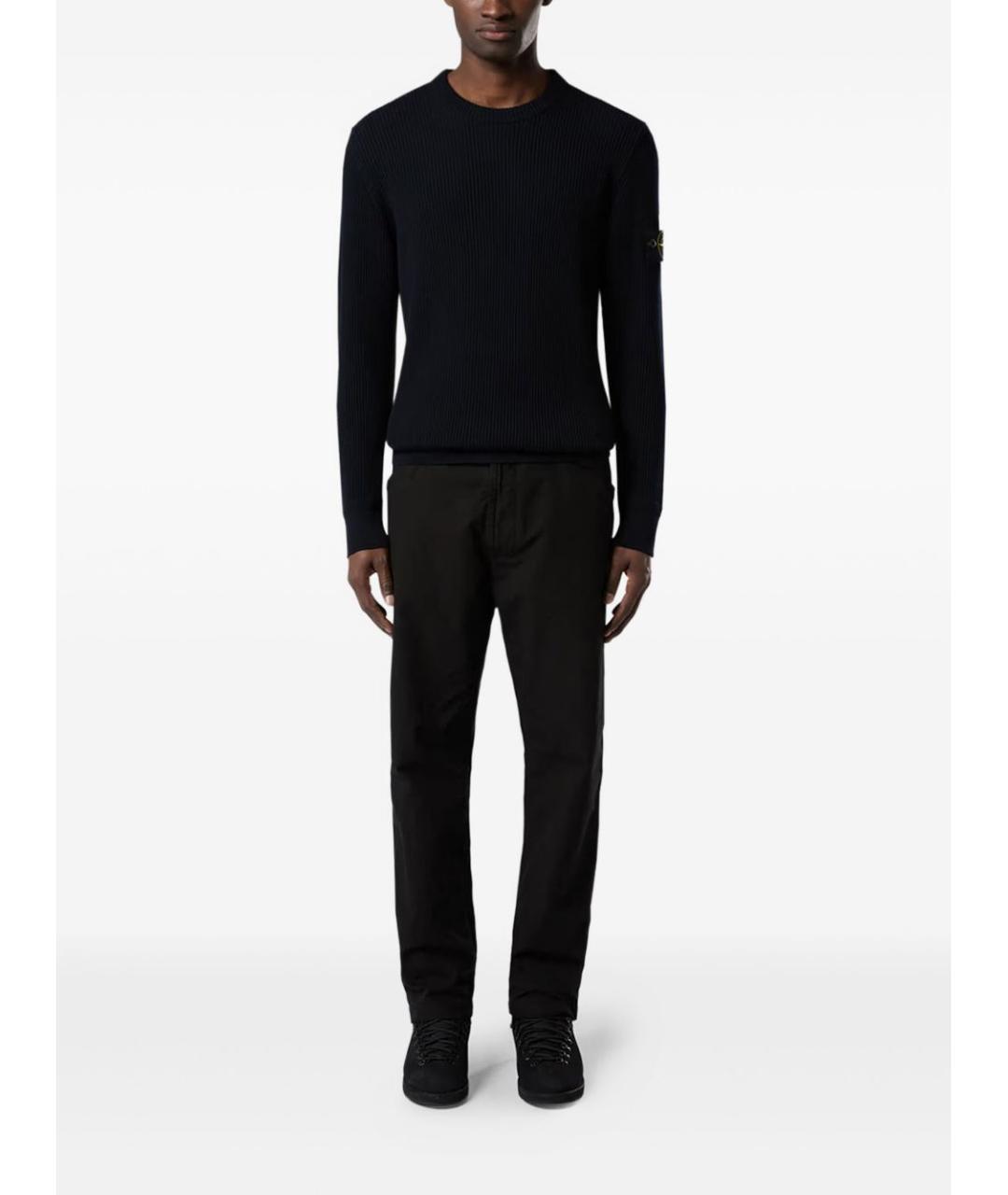 STONE ISLAND Синий шерстяной джемпер / свитер, фото 2