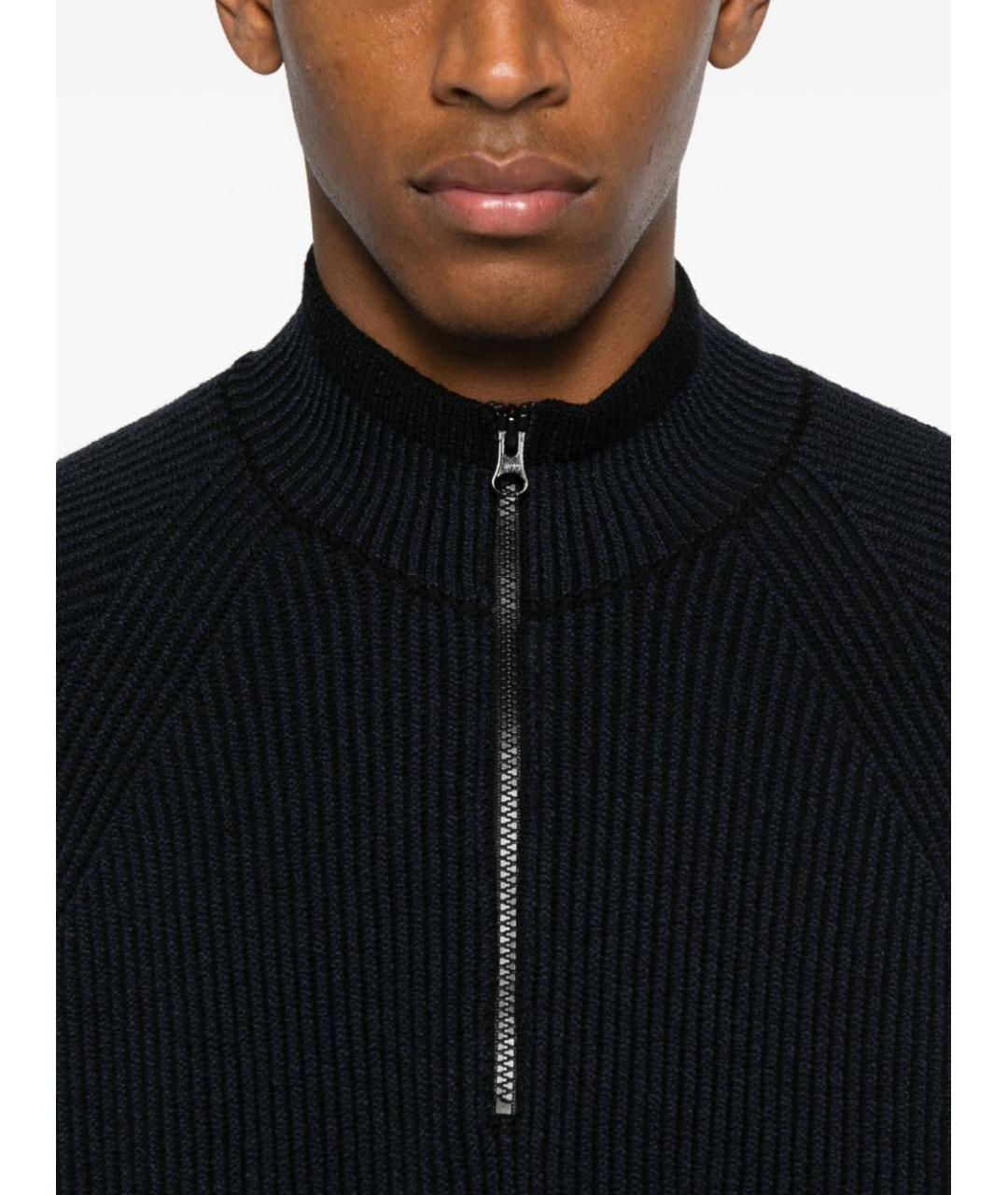 STONE ISLAND Синий шерстяной джемпер / свитер, фото 4