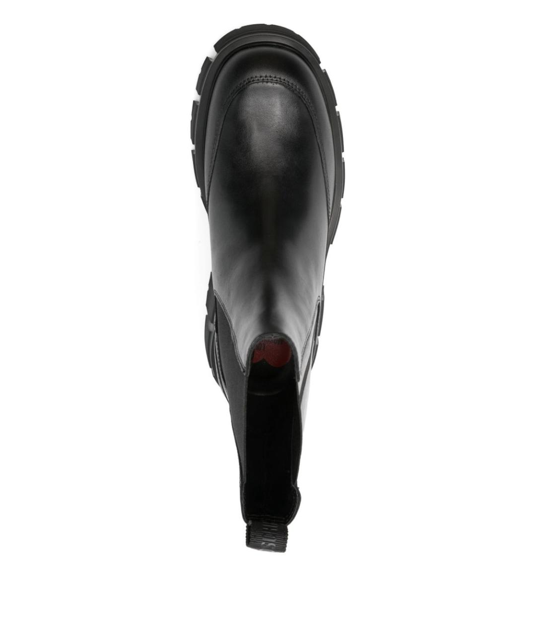 LOVE MOSCHINO Черные кожаные ботинки, фото 3