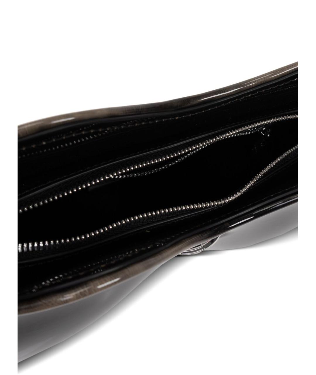 DIESEL Черная сумка через плечо из искусственной кожи, фото 6