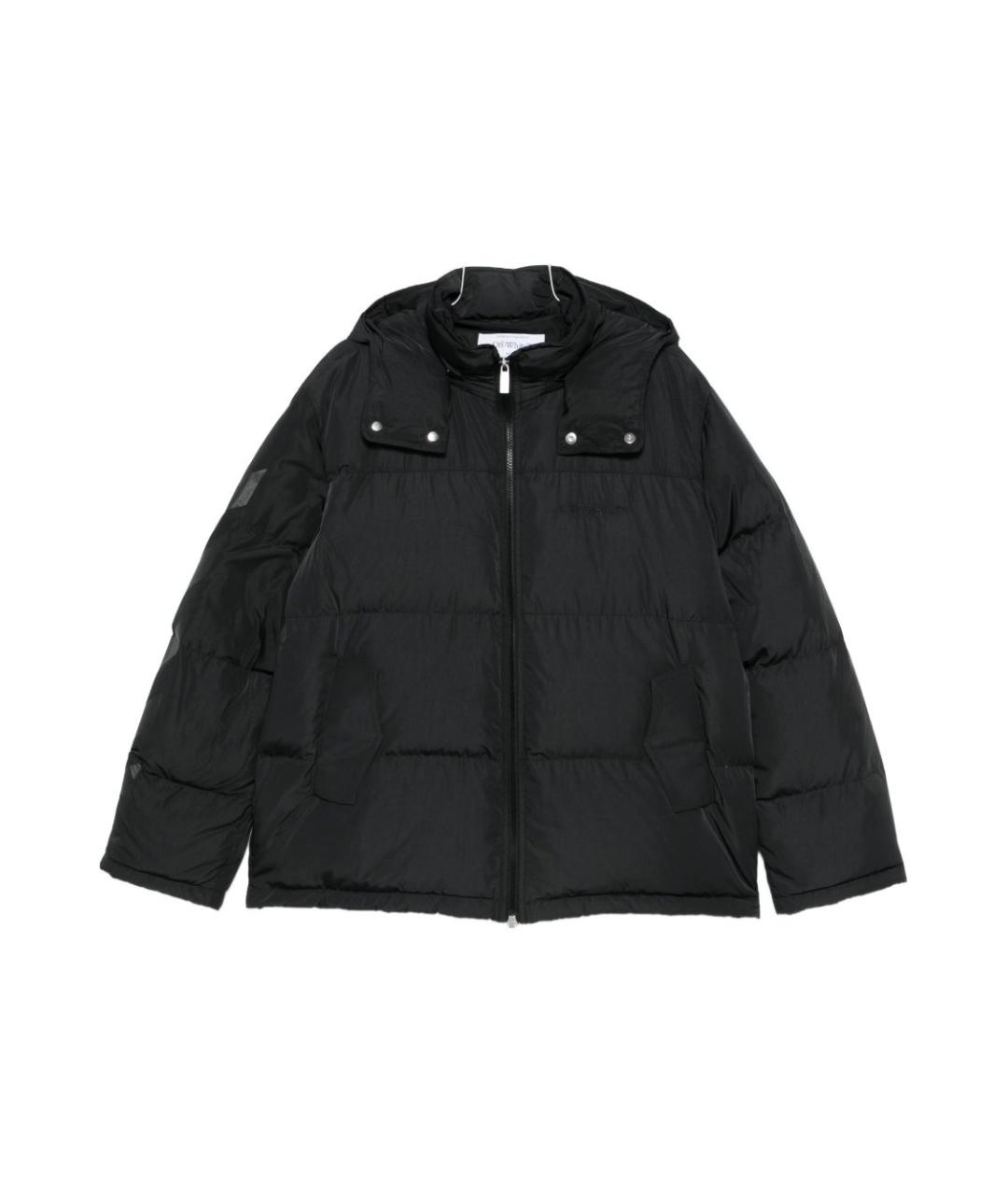 OFF-WHITE Черный полиэстеровый пуховик, фото 2