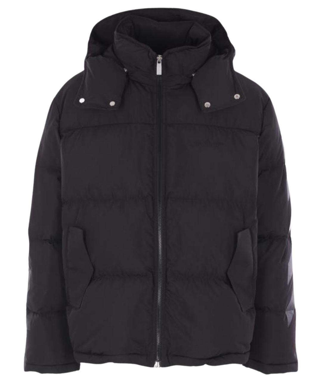 OFF-WHITE Черный полиэстеровый пуховик, фото 1