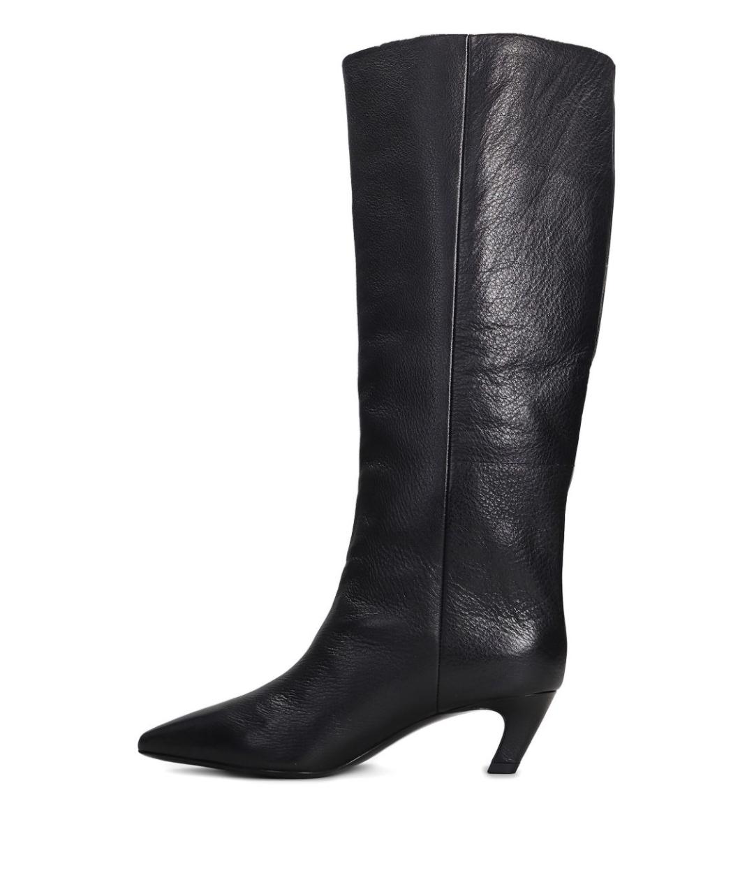 ASH Черные кожаные сапоги, фото 2