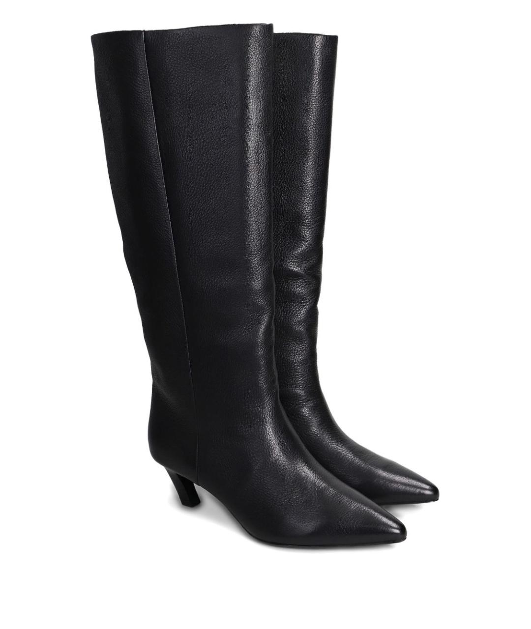 ASH Черные кожаные сапоги, фото 3