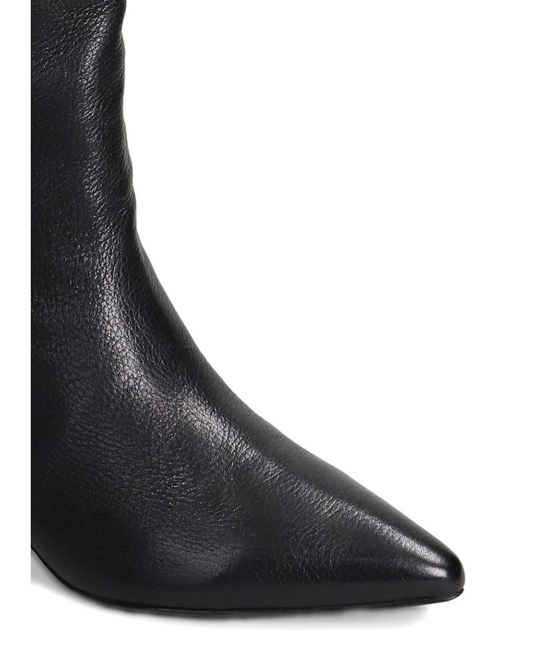 ASH Черные кожаные сапоги, фото 4