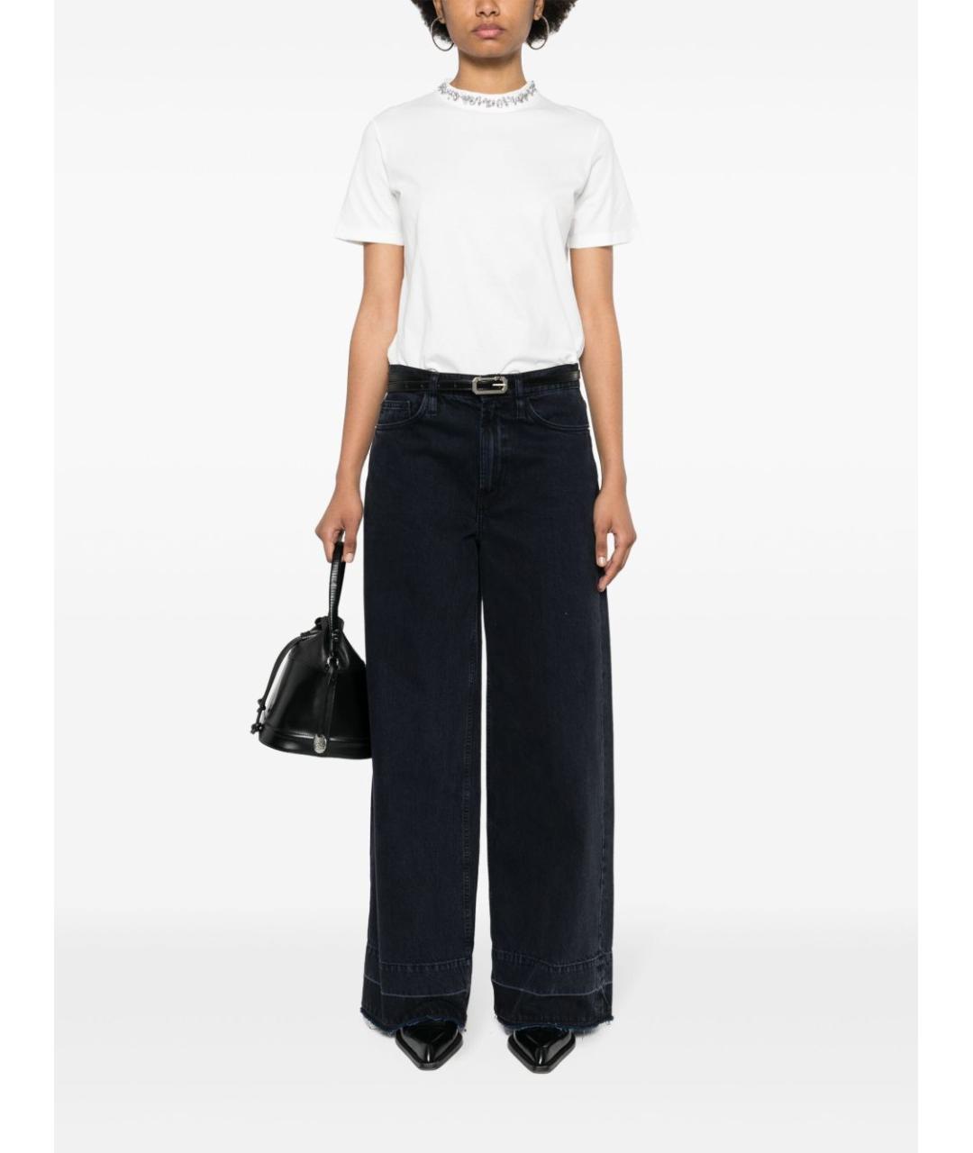 GOLDEN GOOSE DELUXE BRAND Белая хлопковая футболка, фото 4