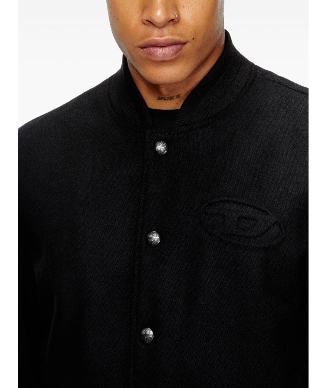 DIESEL Черная шерстяная куртка, фото 2