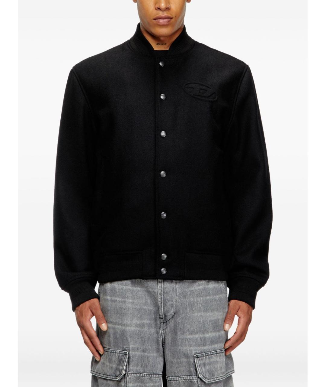 DIESEL Черная шерстяная куртка, фото 3