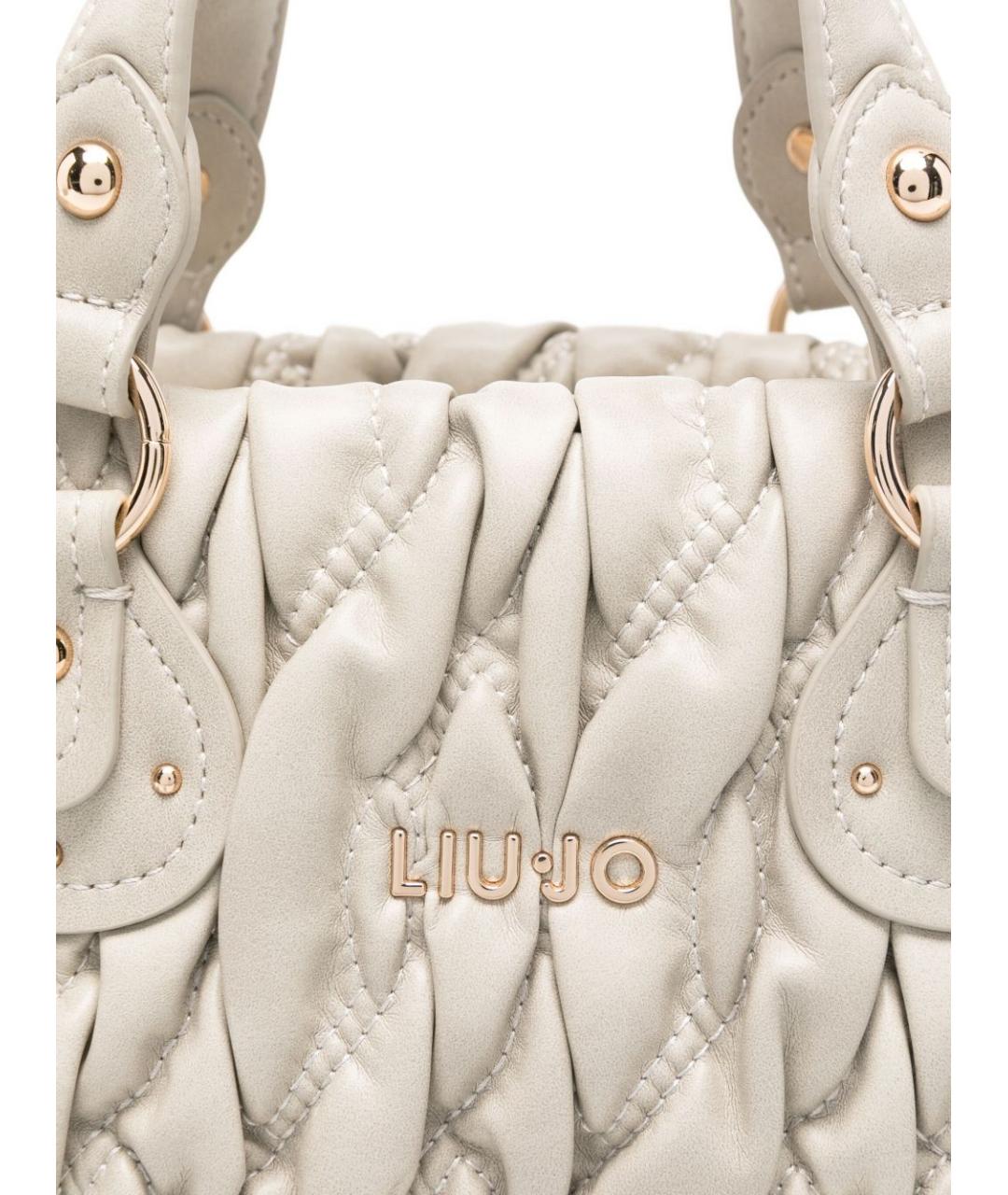 LIU JO Белая сумка тоут из искусственной кожи, фото 3