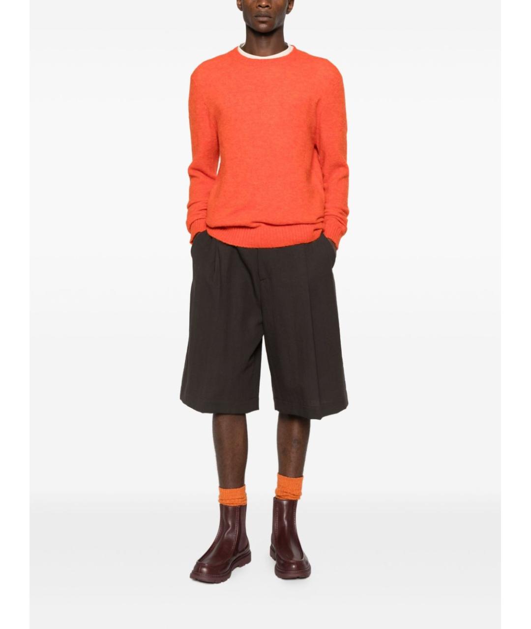 MC2 SAINT BARTH Оранжевый шерстяной джемпер / свитер, фото 2