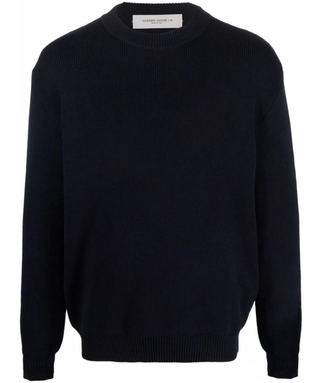 GOLDEN GOOSE DELUXE BRAND Синий хлопковый джемпер / свитер, фото 1