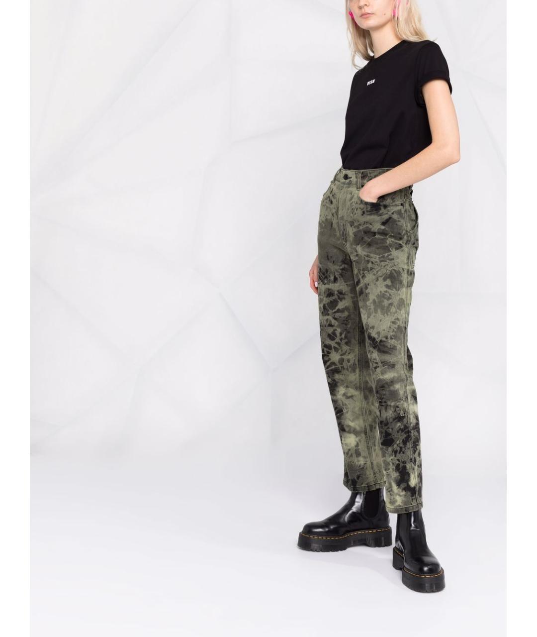 MSGM Черная хлопковая футболка, фото 5