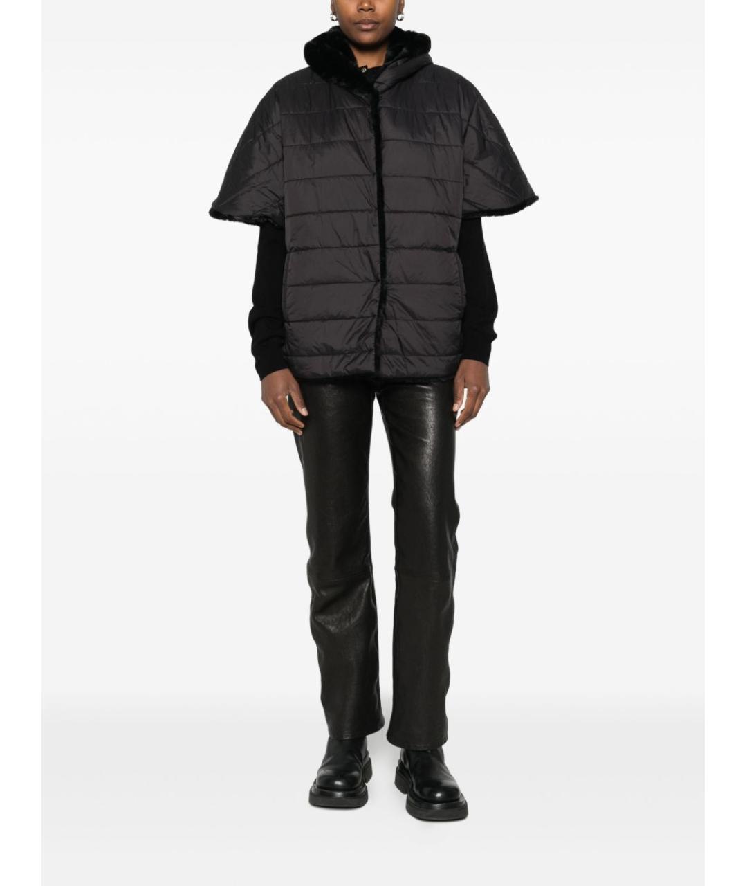 BLUGIRL Черная полиэстеровая куртка, фото 2
