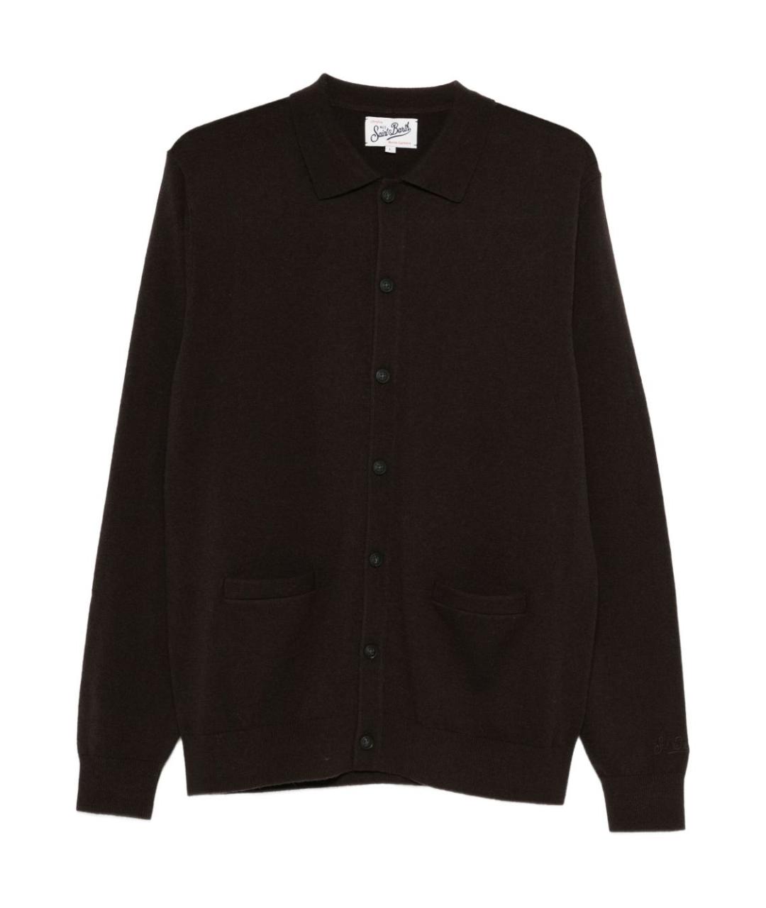 MC2 SAINT BARTH Коричневый шерстяной джемпер / свитер, фото 1