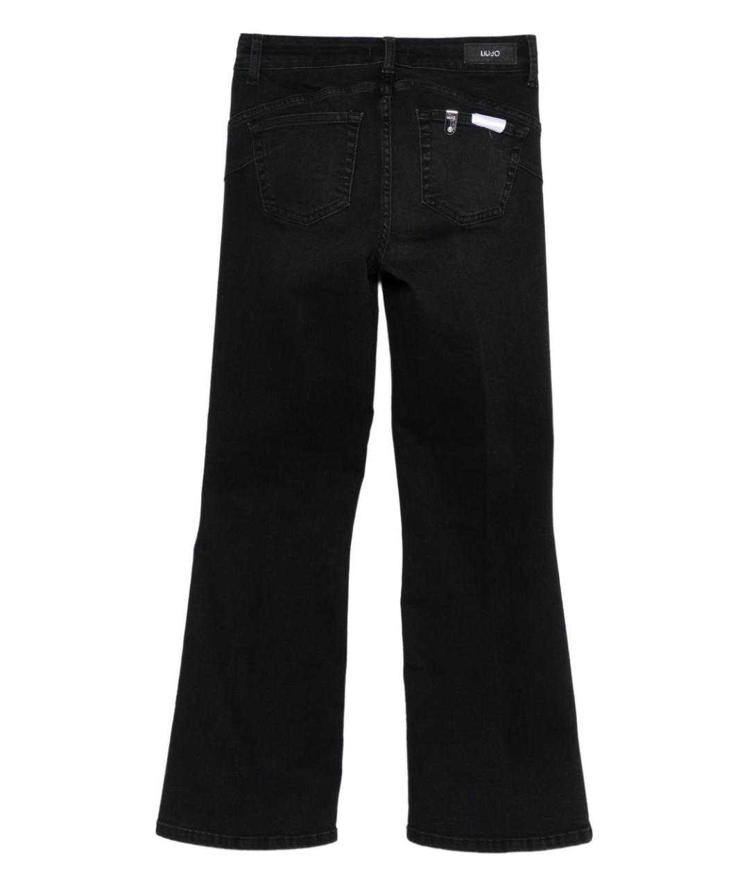 LIU JO Черные хлопковые прямые джинсы, фото 2