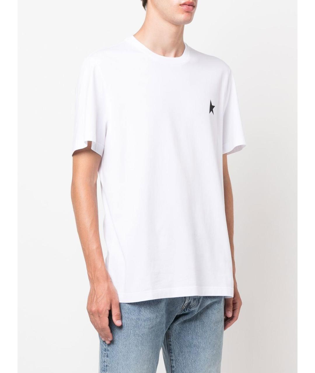 GOLDEN GOOSE DELUXE BRAND Белая хлопковая футболка, фото 5