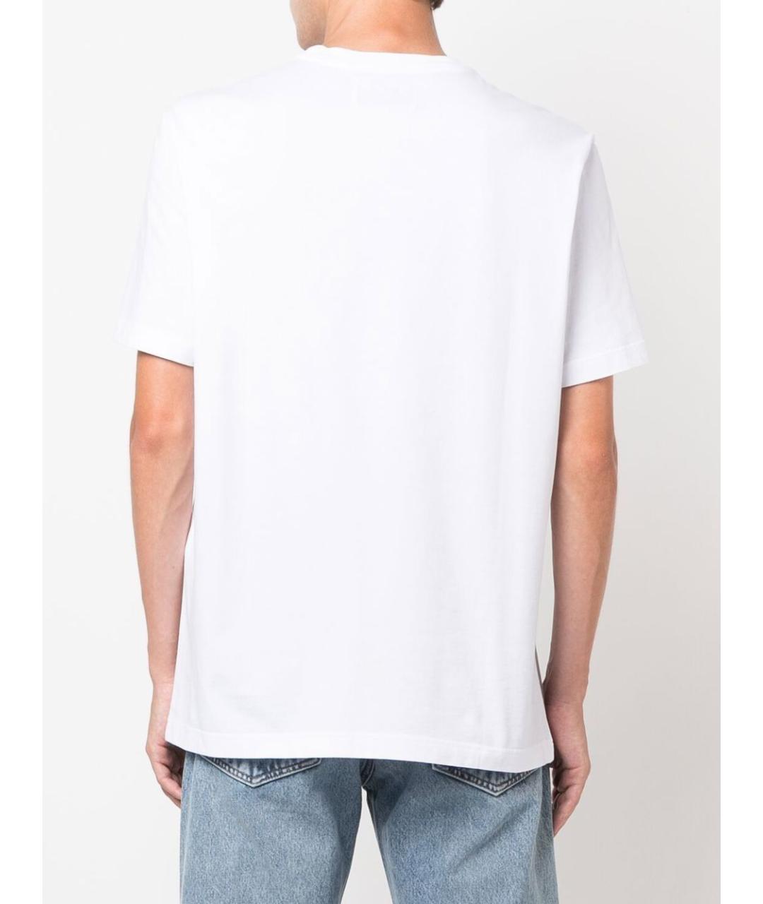 GOLDEN GOOSE DELUXE BRAND Белая хлопковая футболка, фото 4