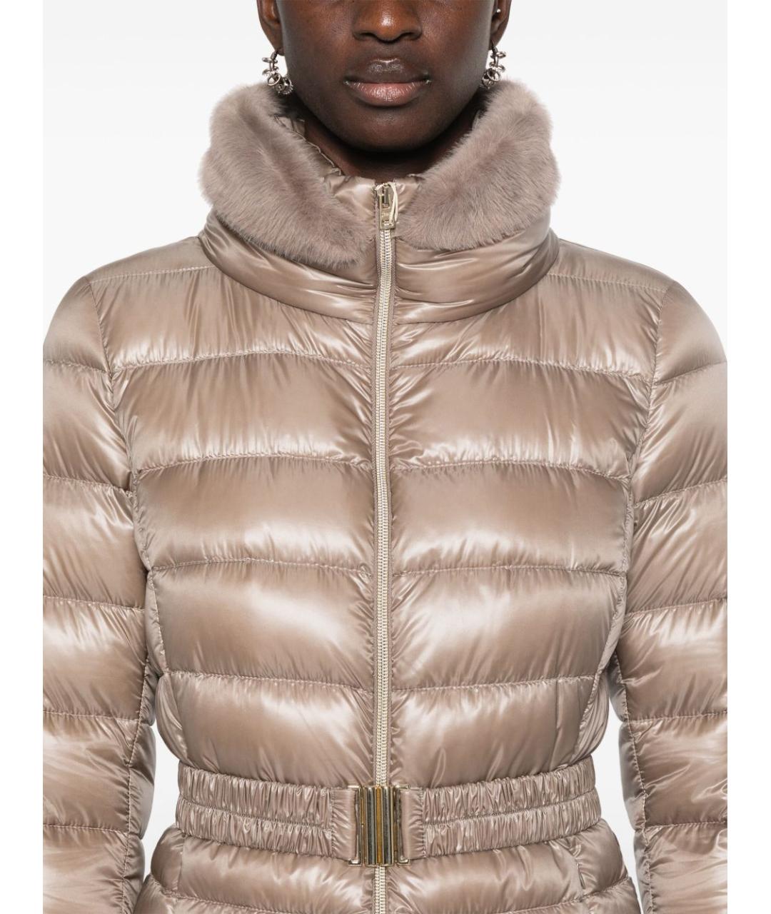 HERNO Серый полиамидовый пуховик, фото 4