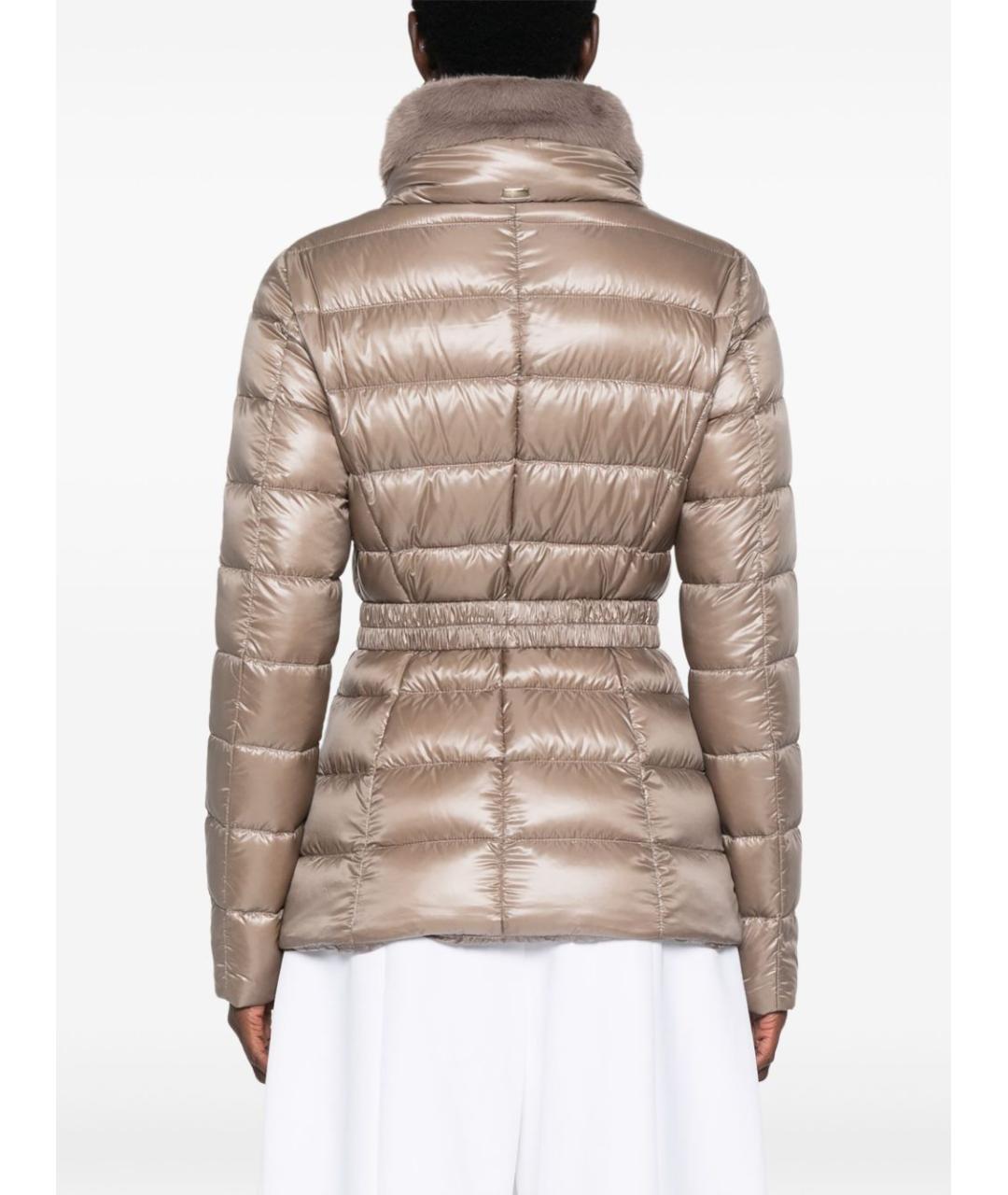 HERNO Серый полиамидовый пуховик, фото 5