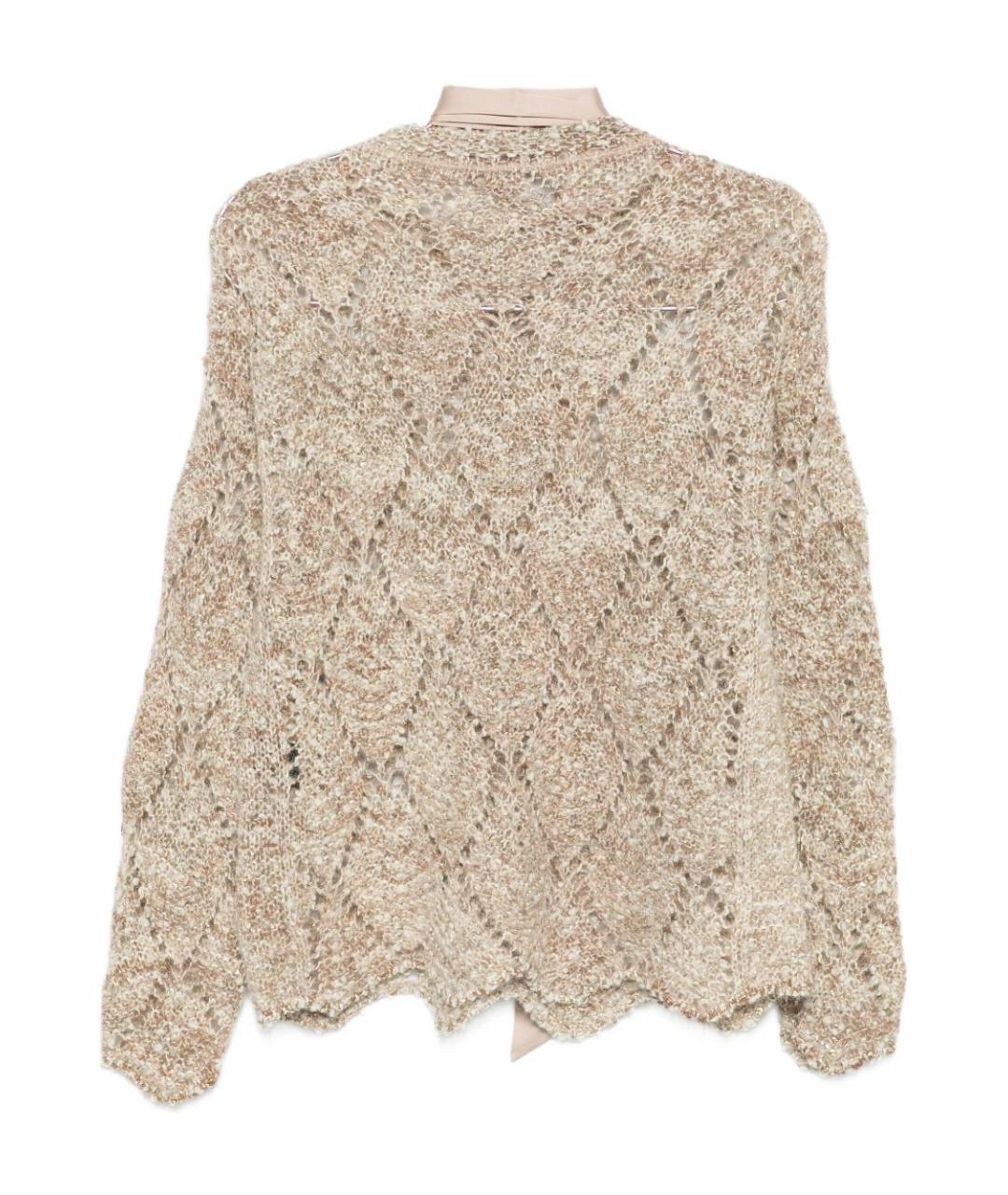 D.EXTERIOR Бежевый шерстяной джемпер / свитер, фото 3