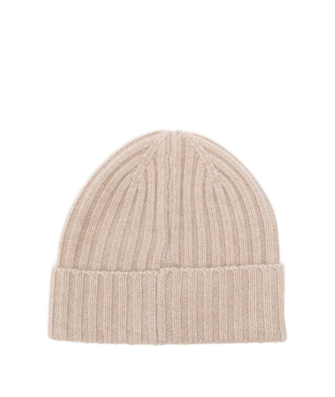 MC2 SAINT BARTH Бежевая кашемировая шапка, фото 2