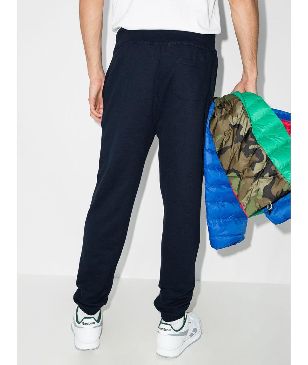 POLO RALPH LAUREN Синие хлопковые повседневные брюки, фото 3