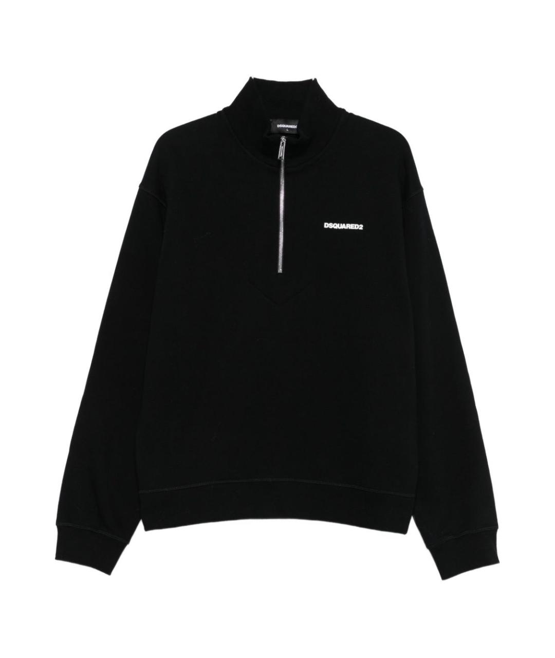 DSQUARED2 Черный хлопковый джемпер / свитер, фото 1