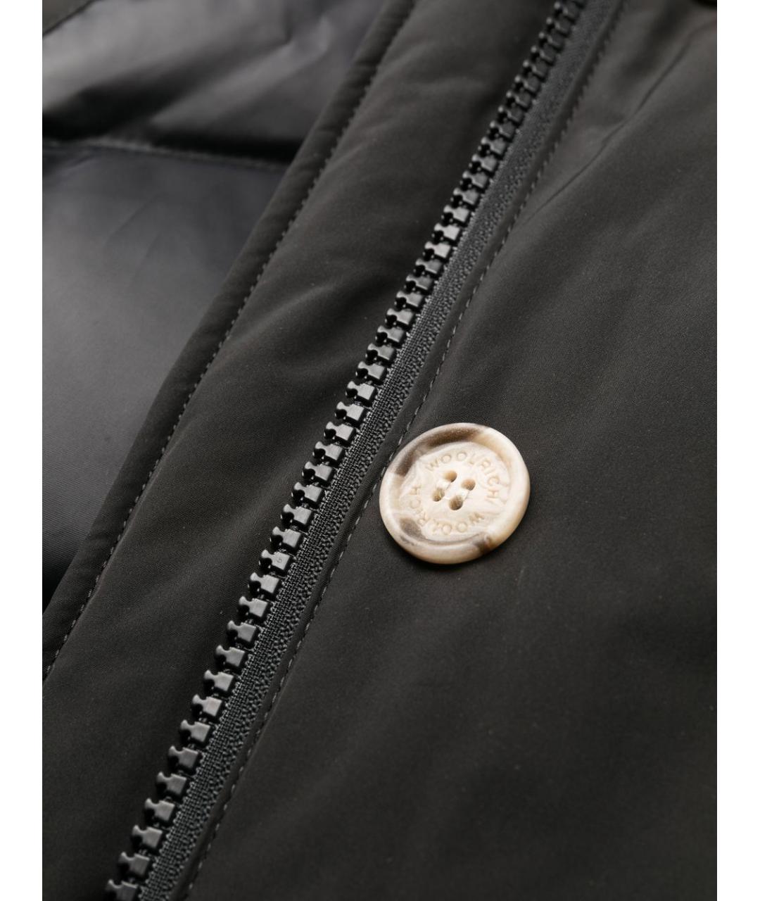 WOOLRICH Черная полиэстеровая парка, фото 4