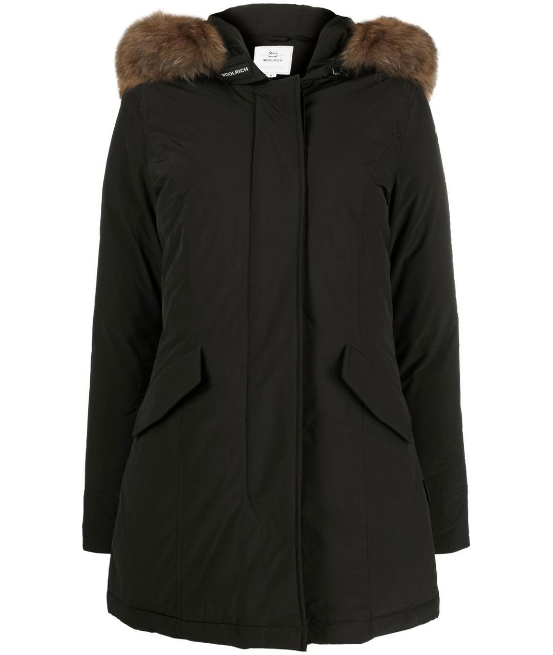 WOOLRICH Черная полиэстеровая парка, фото 1