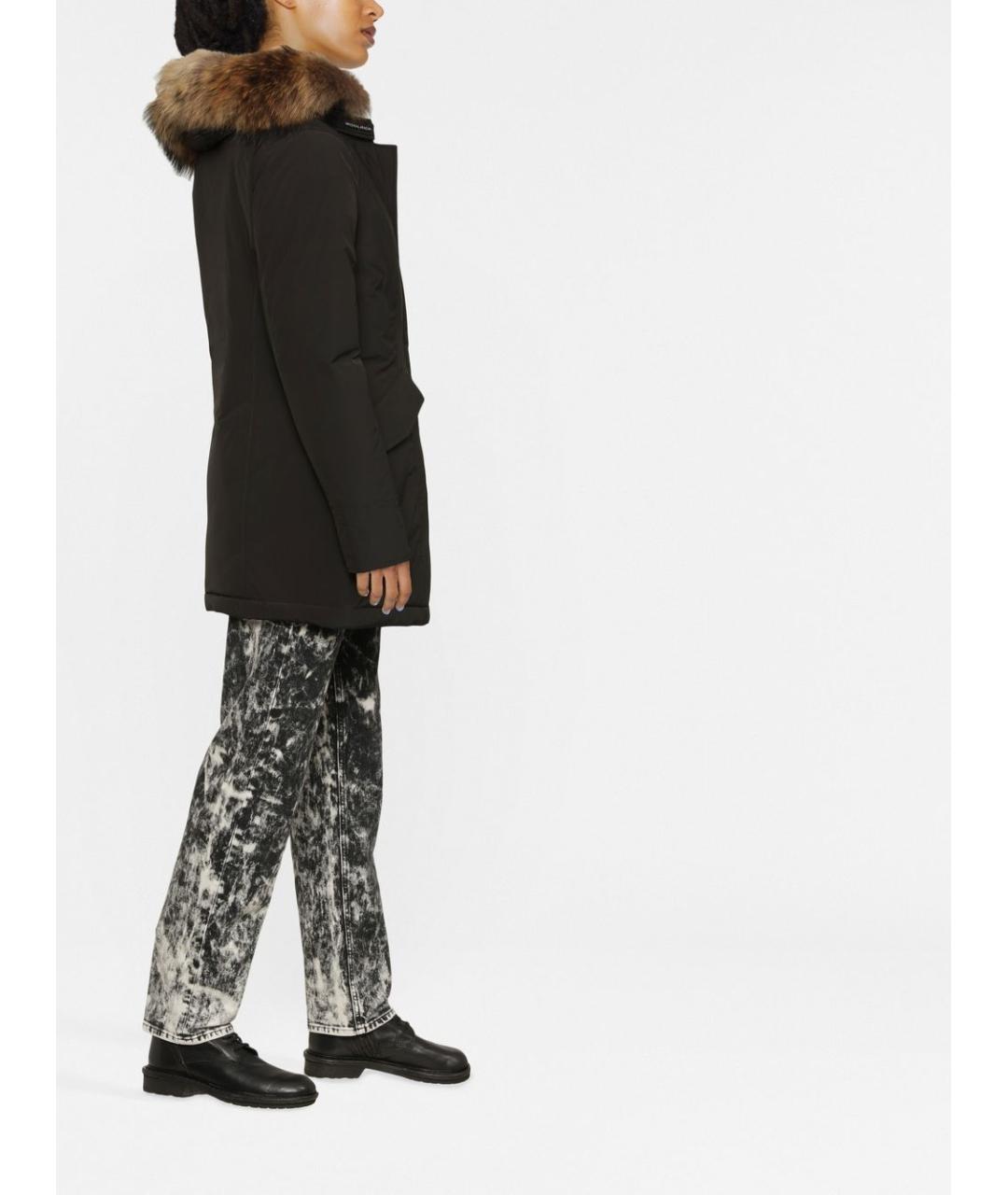 WOOLRICH Черная полиэстеровая парка, фото 6