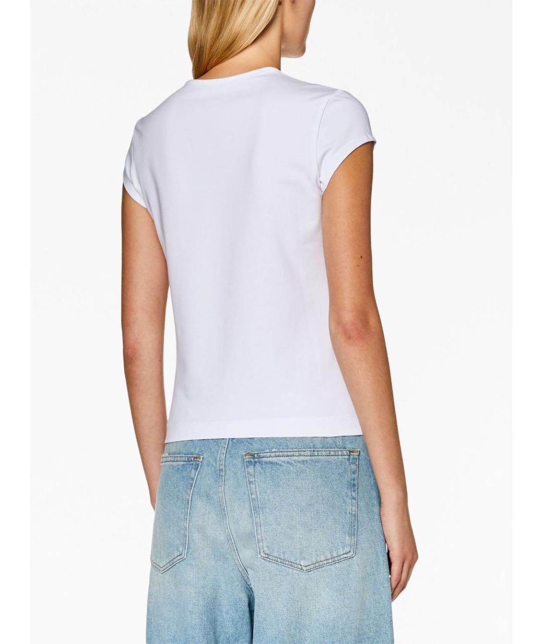 DIESEL Белая хлопковая футболка, фото 3