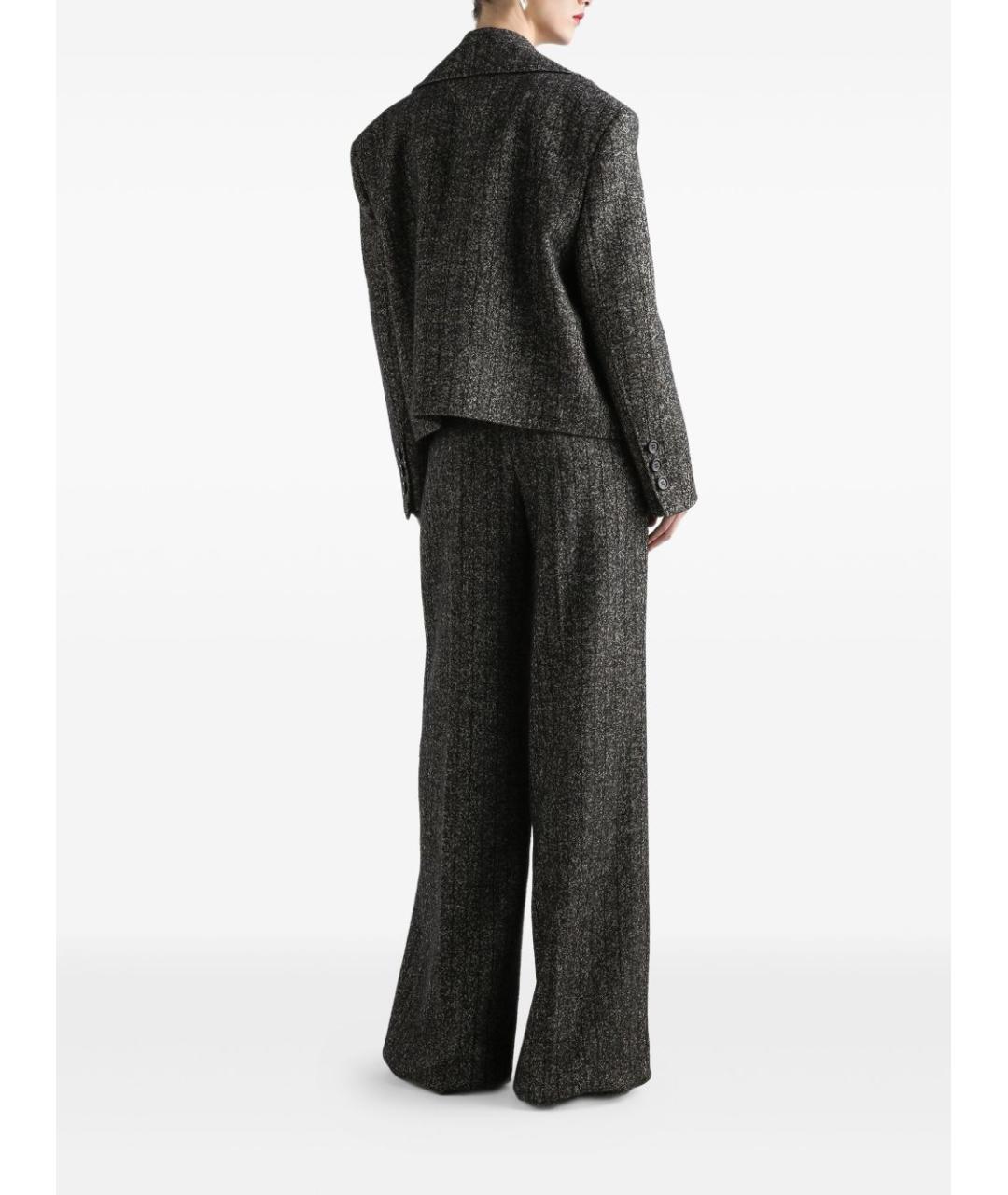 DOLCE&GABBANA Серый шерстяной жакет/пиджак, фото 3