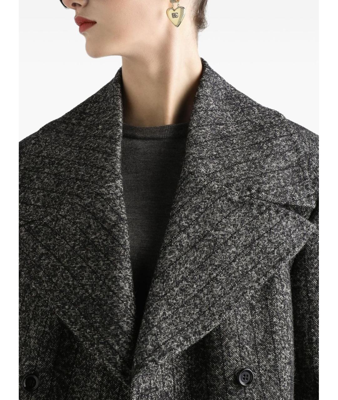 DOLCE&GABBANA Серый шерстяной жакет/пиджак, фото 5