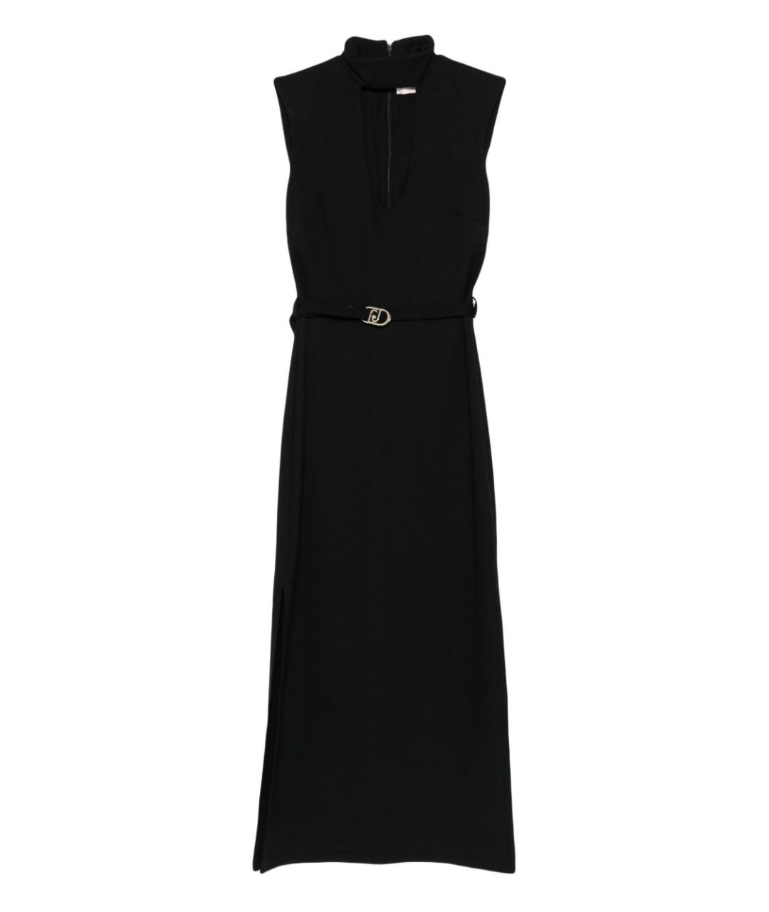 LIU JO Черное вискозное повседневное платье, фото 1
