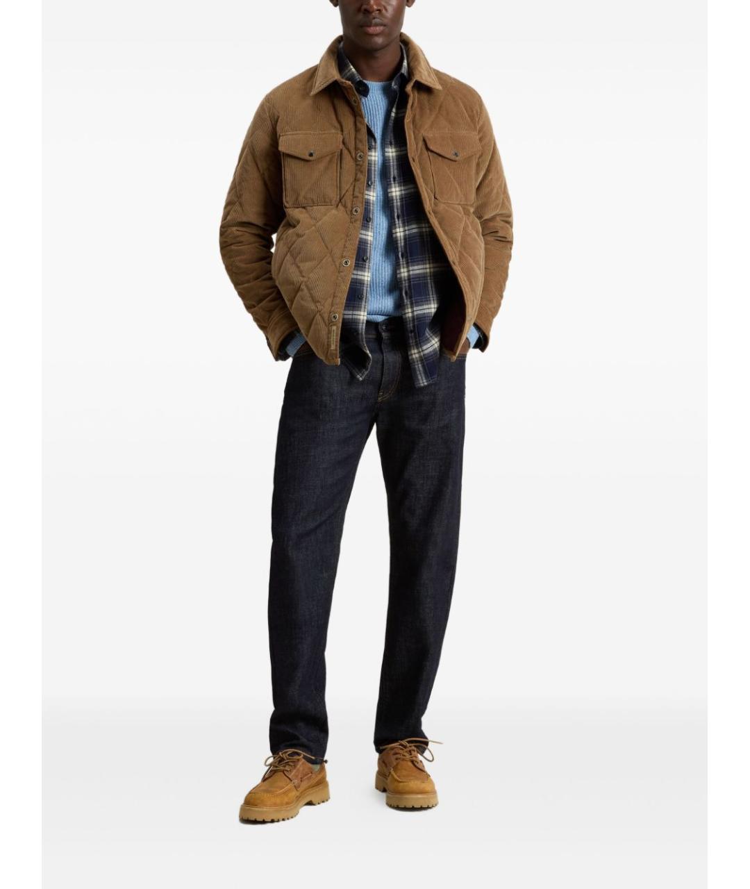 WOOLRICH Коричневая хлопковая куртка, фото 5