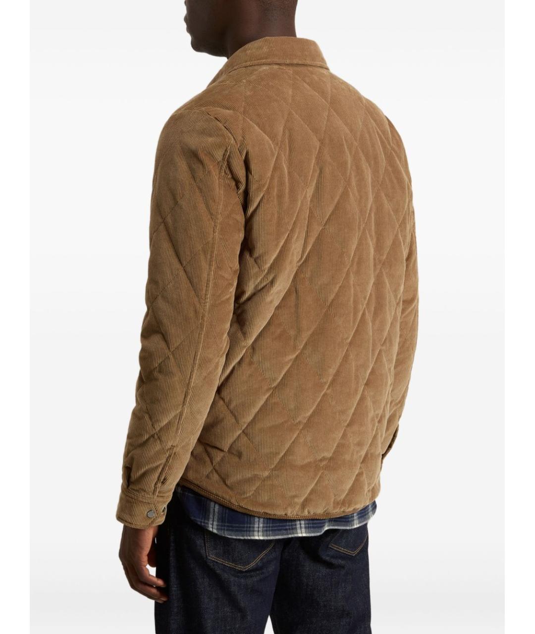 WOOLRICH Коричневая хлопковая куртка, фото 2