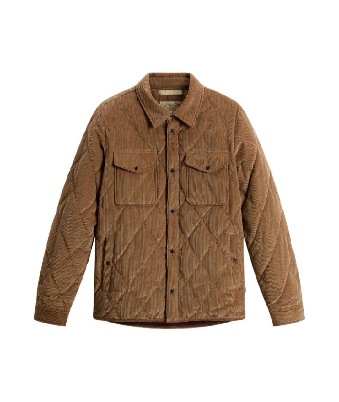 WOOLRICH Коричневая хлопковая куртка, фото 1