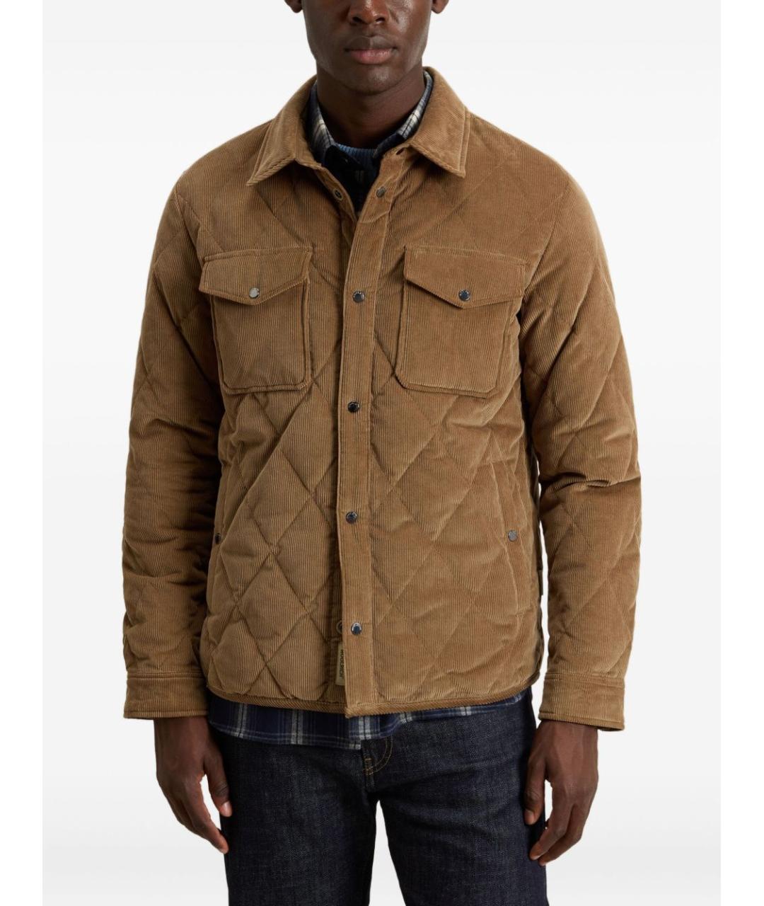 WOOLRICH Коричневая хлопковая куртка, фото 3