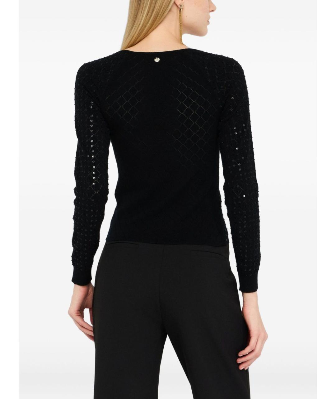 LIU JO Черная вискозная водолазка, фото 4