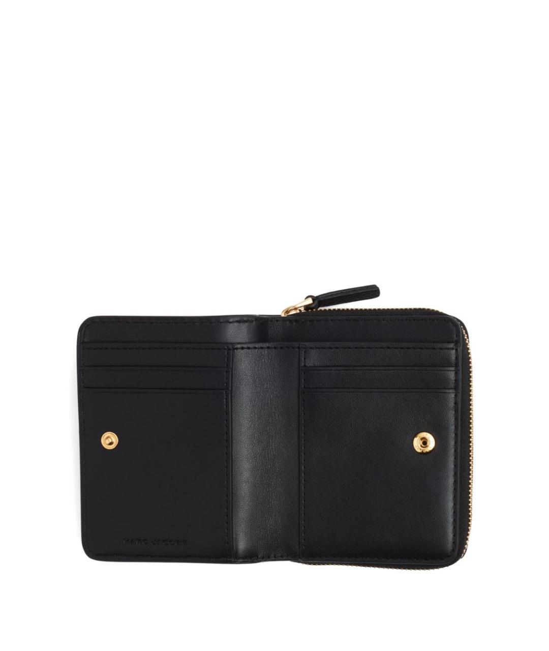 MARC JACOBS Черный кожаный кошелек, фото 4