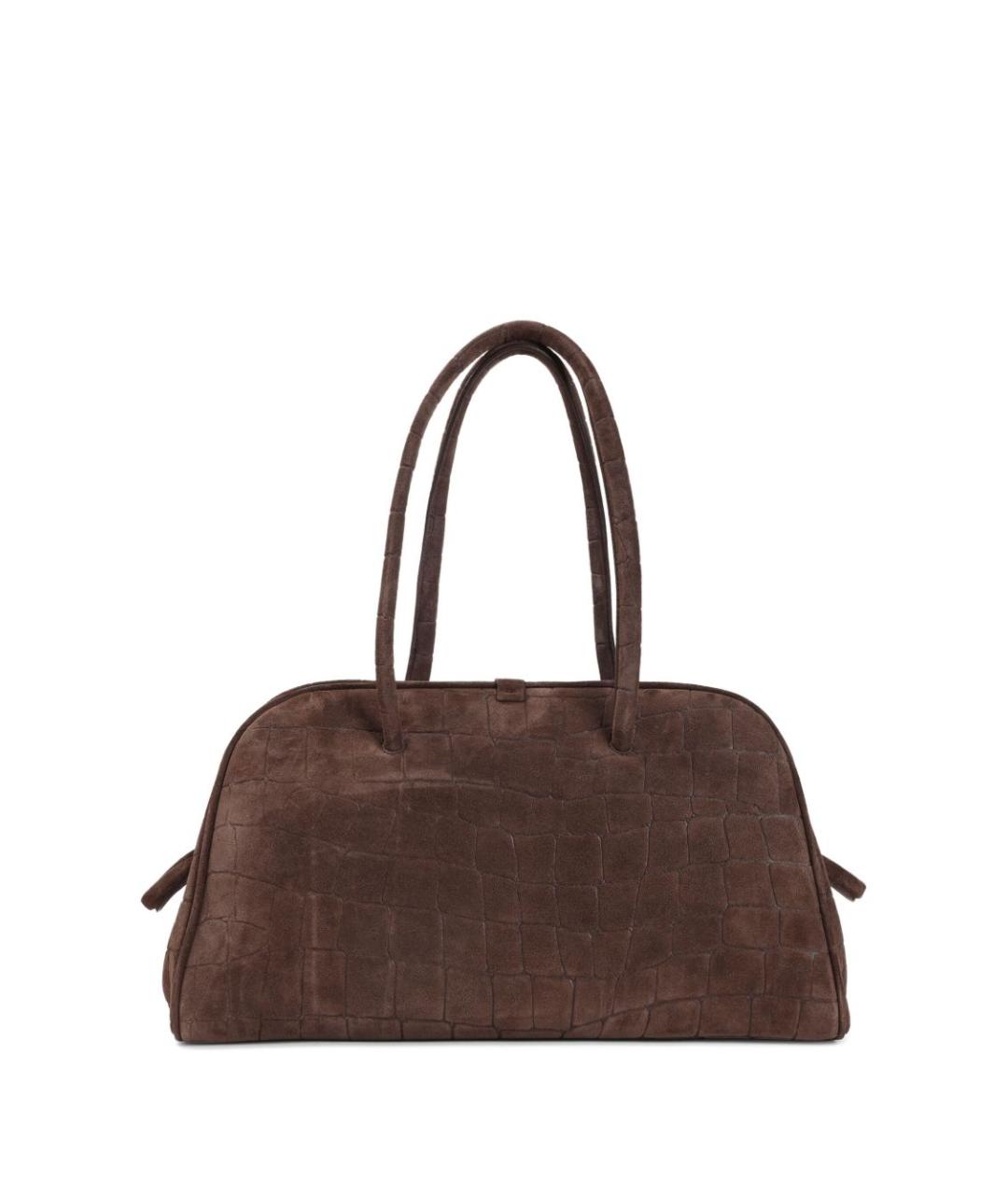 JACQUEMUS Коричневая кожаная сумка тоут, фото 2