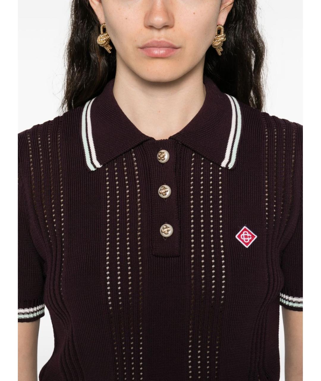 CASABLANCA Фиолетовая хлопковая футболка, фото 6