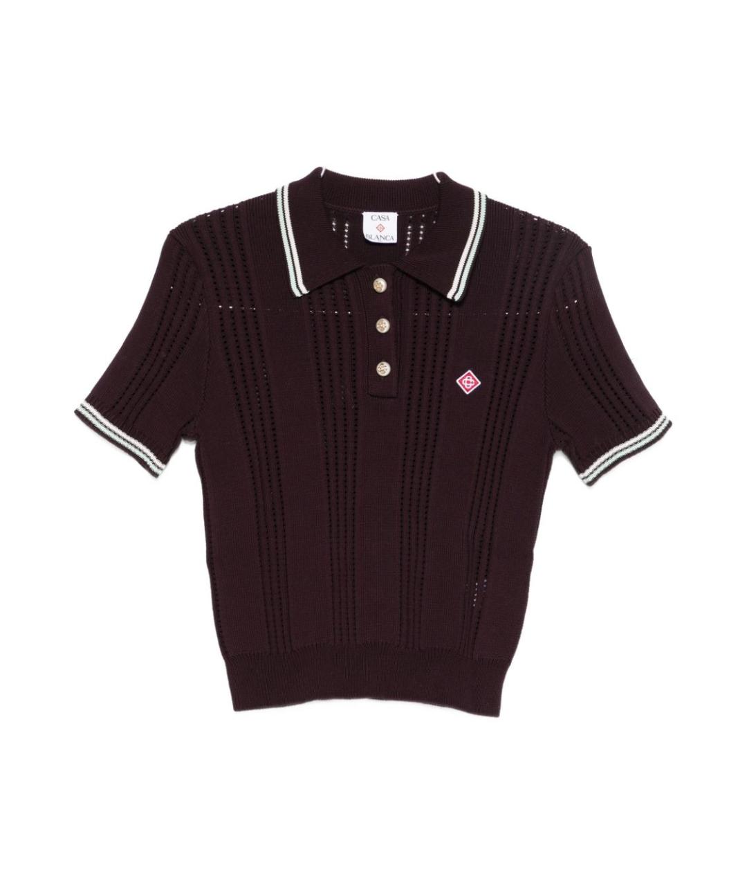 CASABLANCA Фиолетовая хлопковая футболка, фото 2