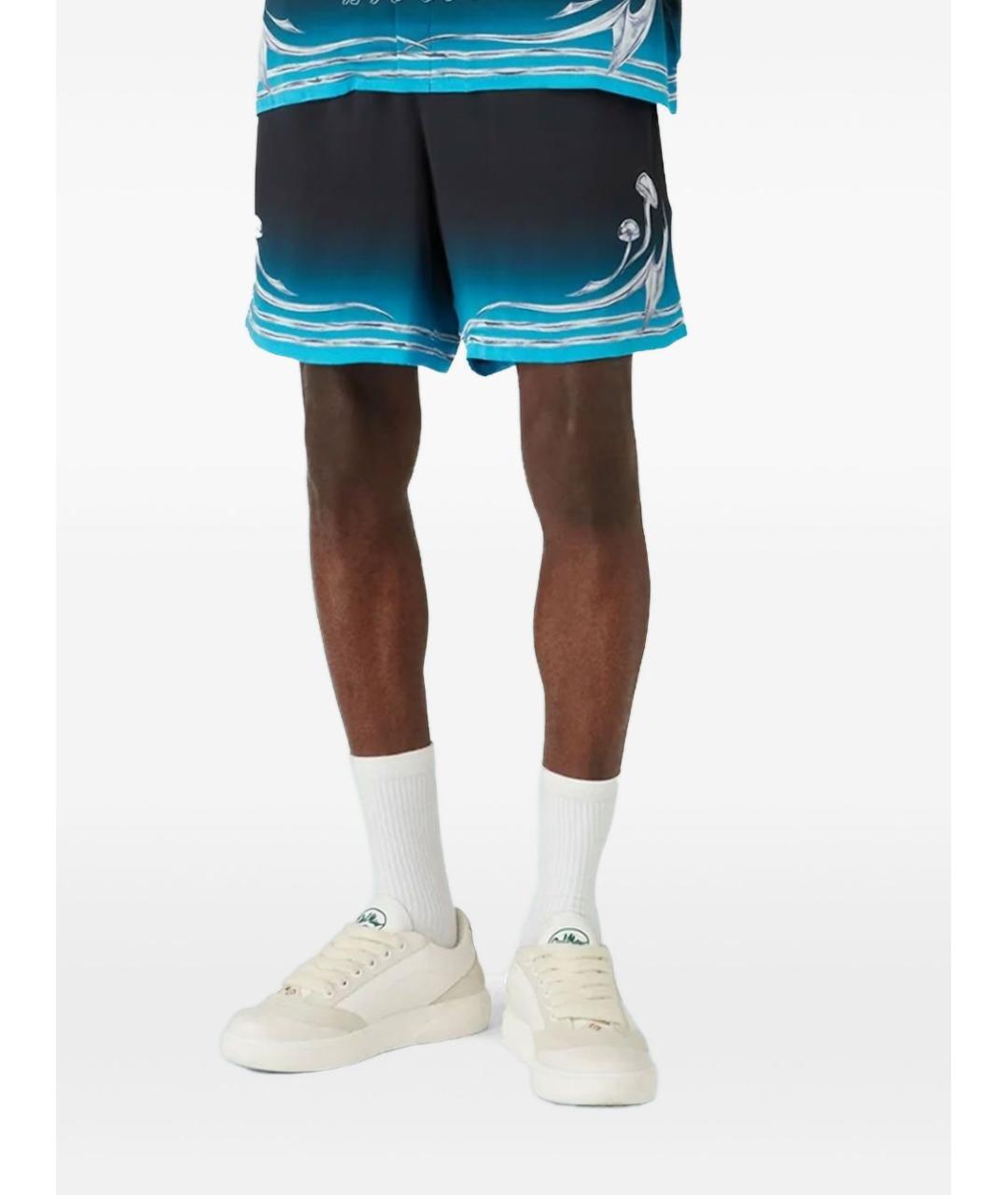 CASABLANCA Черные шелковые шорты, фото 4