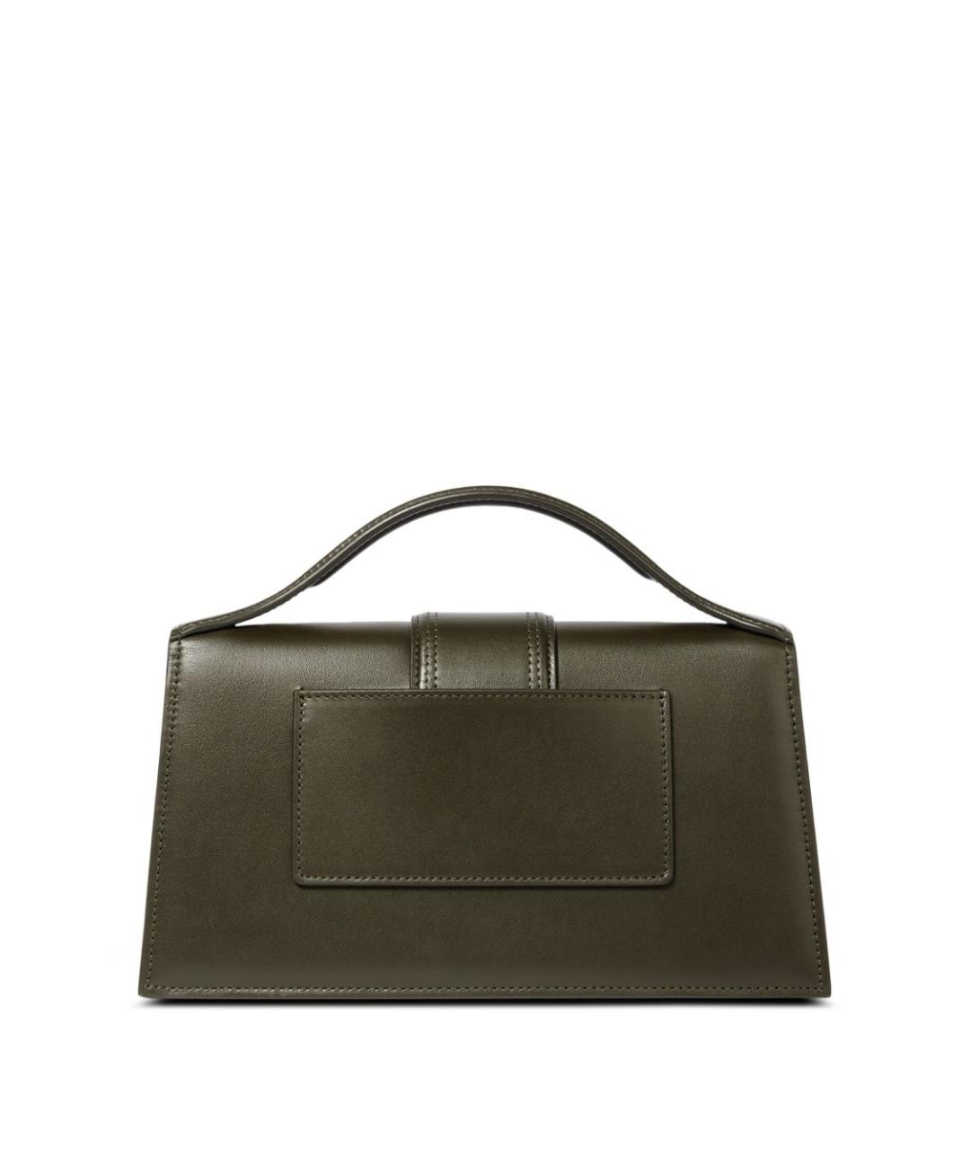 JACQUEMUS Зеленая кожаная сумка через плечо, фото 5