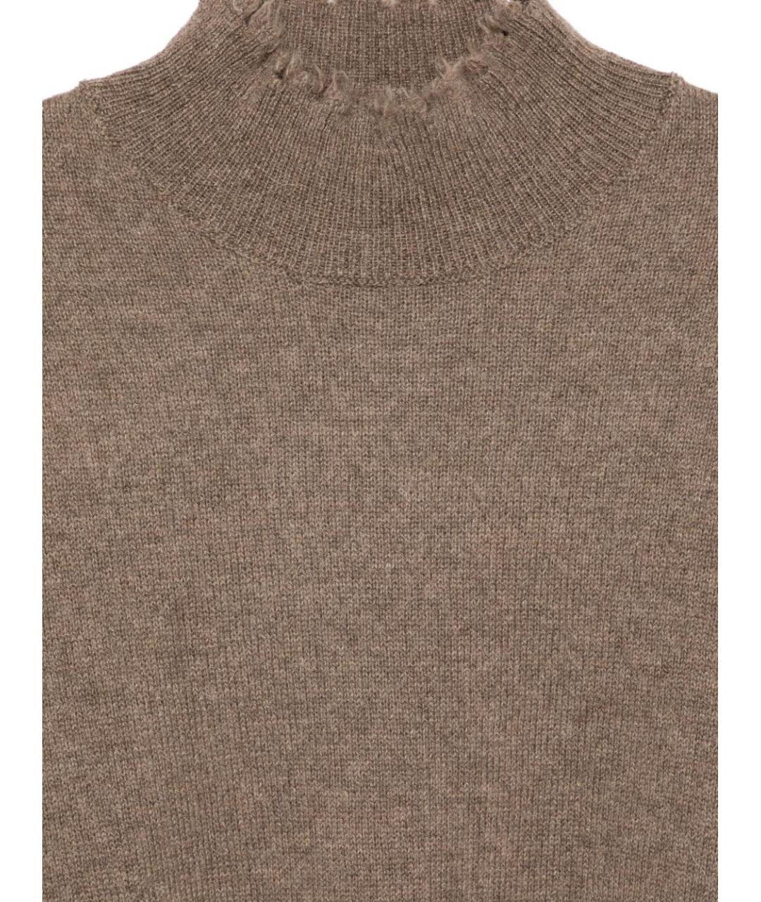 ANTONELLI FIRENZE Коричневый хлопковый джемпер / свитер, фото 3
